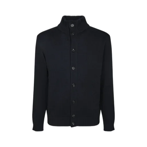 Zanone Button-Up High Neck Cardigan