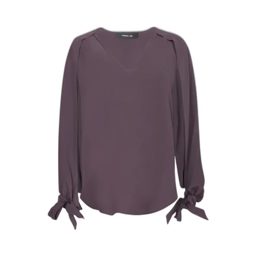 Federica Tosi Tie-Cuff V-Neck Blouse