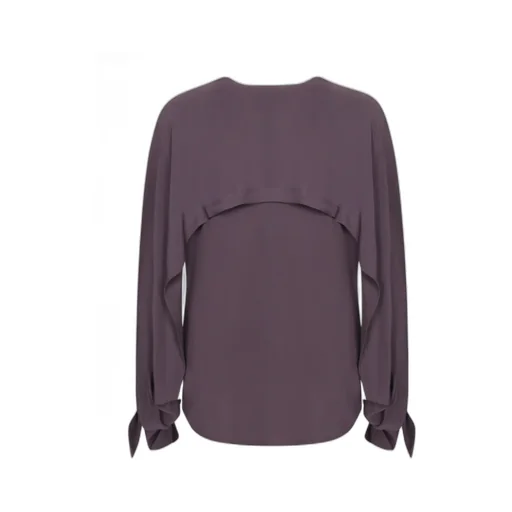 Federica Tosi Tie-Cuff V-Neck Blouse