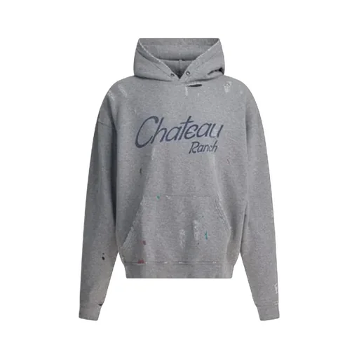 Gallery Dept. Distressed Horseshoe-Print Hoodie