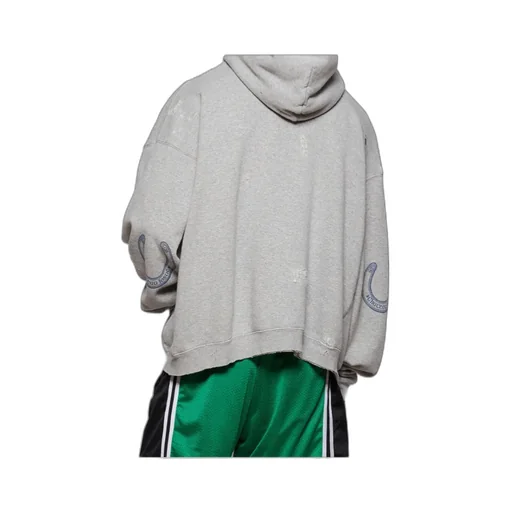 Gallery Dept. Distressed Horseshoe-Print Hoodie