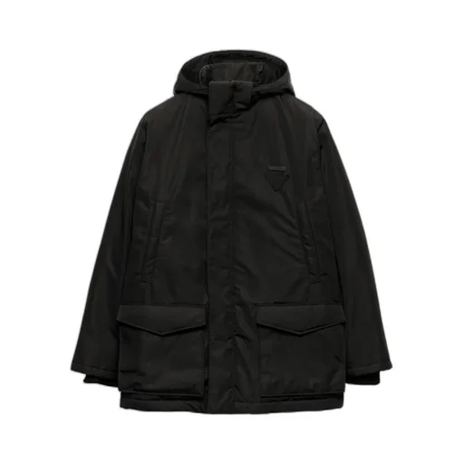 Hooded Flap-Pocket Jacket