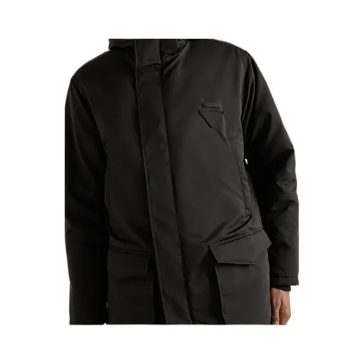 Hooded Flap-Pocket Jacket