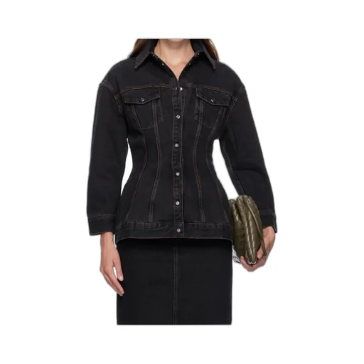 Denim Jacket With Nipped Waist