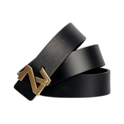 Zadig & Voltaire Logo Plaque Buckle Belt