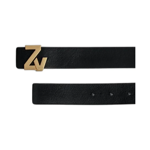 Zadig & Voltaire Logo Plaque Buckle Belt