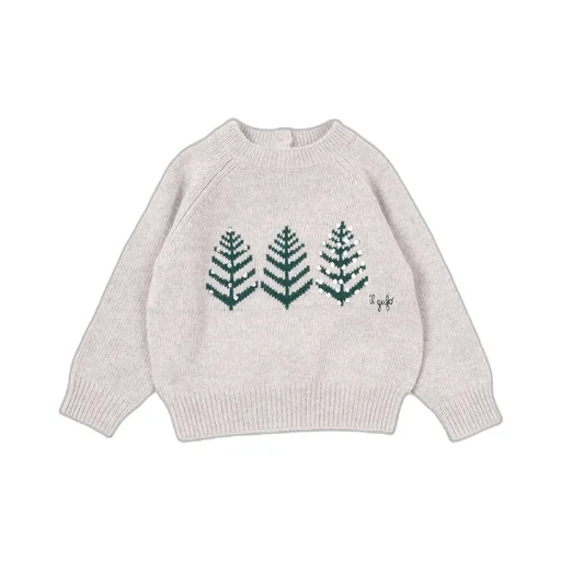 Il Gufo Embroidered Sequin Jumper