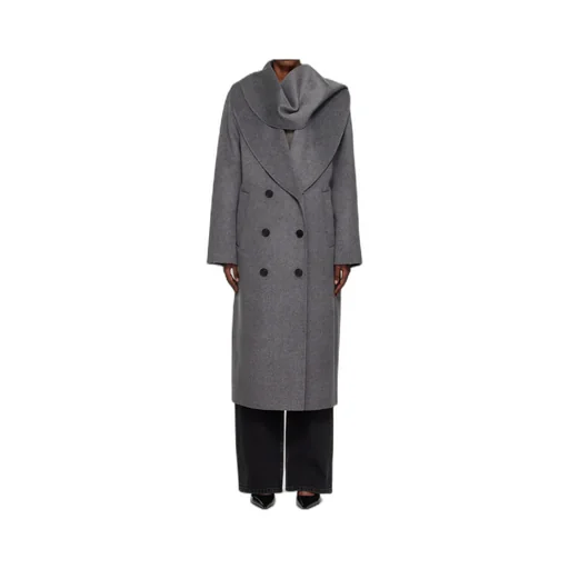 Double-Sided Scarf Collar Coat