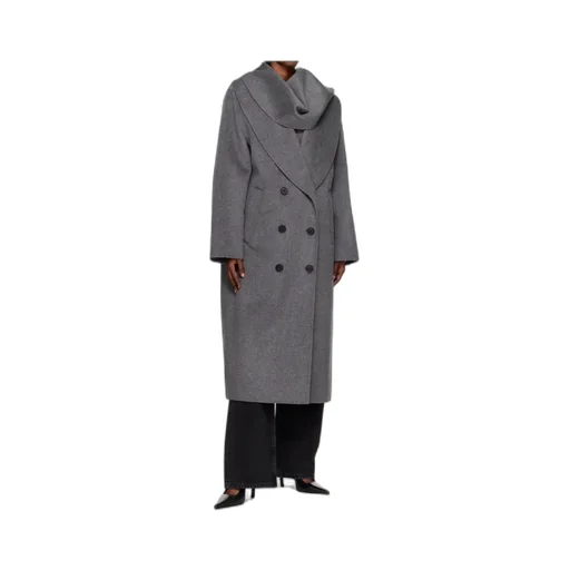 Double-Sided Scarf Collar Coat