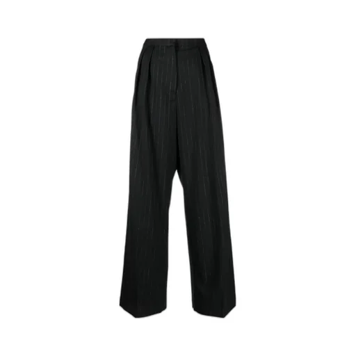 RÓHe Striped Pleated Trousers