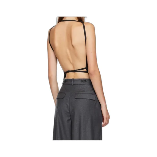 Backless Lace-Up Vest