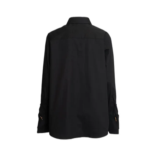 RÓHe Double-Cuff Curved Hem Shirt