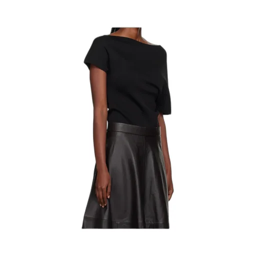 Asymmetric Knitted T-Shirt