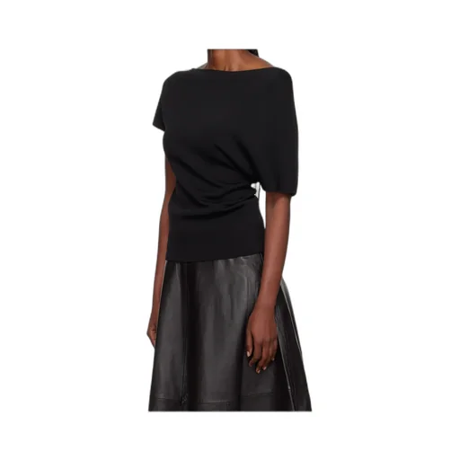 Asymmetric Knitted T-Shirt
