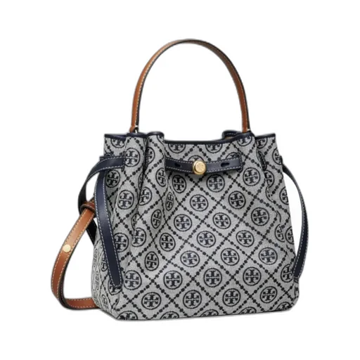 Romy T Monogram Bucket Bag