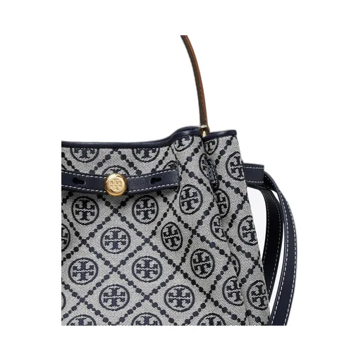 Romy T Monogram Bucket Bag