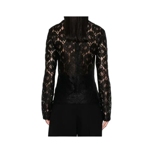 Lace Mock-Neck T-Shirt