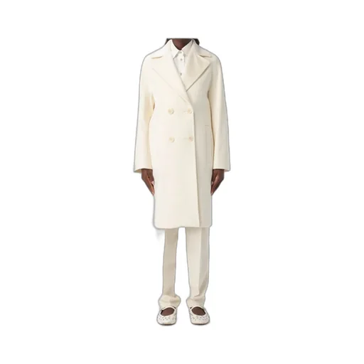 Max Mara Studio Agenda Double-Breasted Long Coat