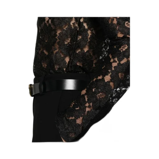 Lace Mock-Neck T-Shirt