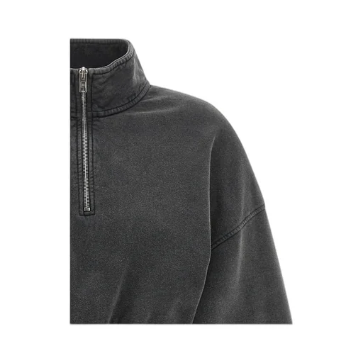Alexander Wang High-Neck Cropped Sweatshirt