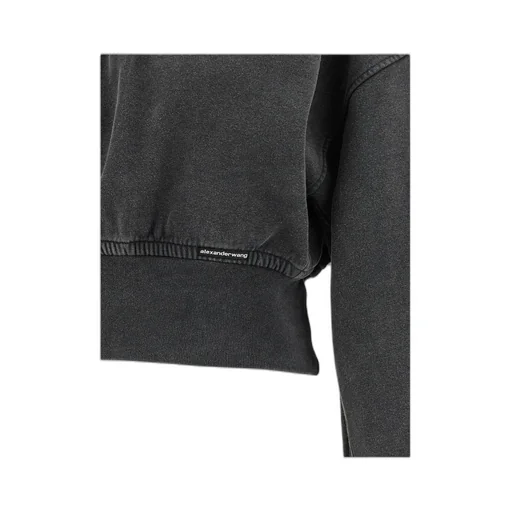 Alexander Wang High-Neck Cropped Sweatshirt