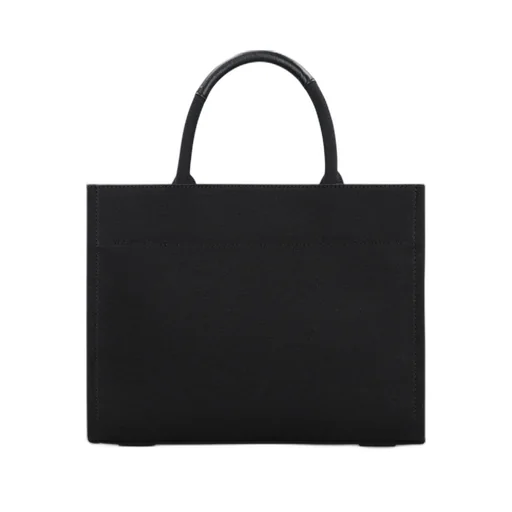 Studded Logo Canvas Tote Bag