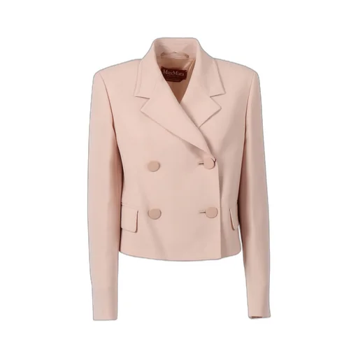 Max Mara Studio Double-Breasted Long-Sleeved Jacket