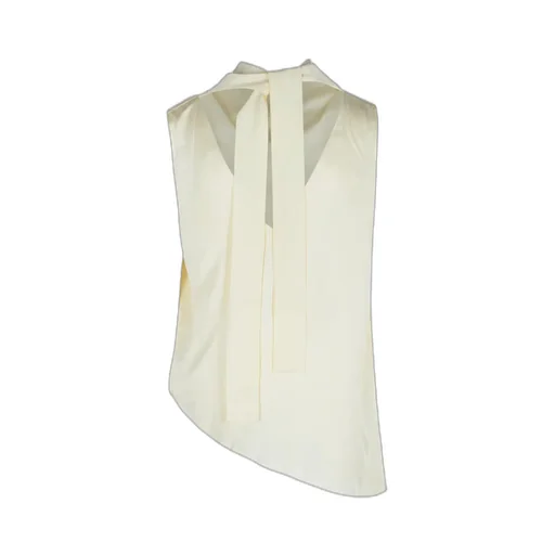 RÓHe Sleeveless Draped Satin Top