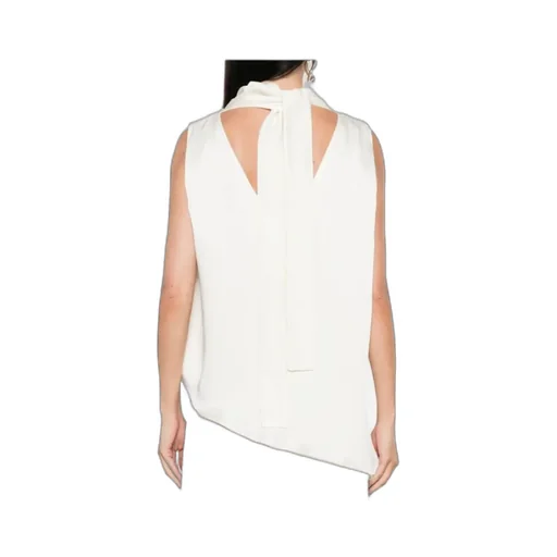 RÓHe Sleeveless Draped Satin Top