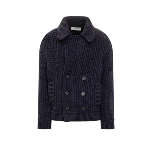 Lanvin Double-Breasted Chunky Knitted Cardigan