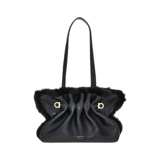 Ferragamo Gathered Detail Small Handbag