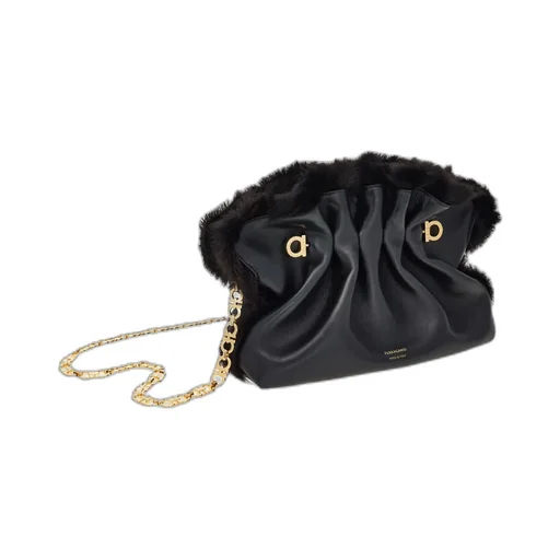 Ferragamo Gathered Detail Small Handbag