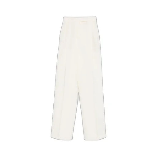 High-Waisted Pleated Casual Pants