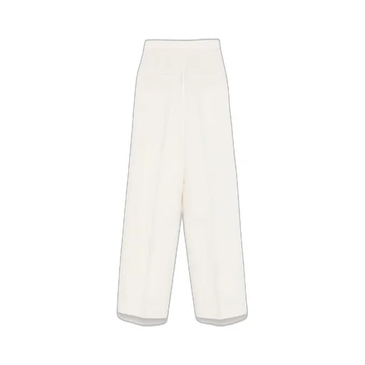 High-Waisted Pleated Casual Pants