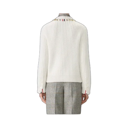 Thom Browne Embellished Knitted Cardigan