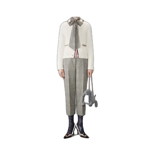 Thom Browne Embellished Knitted Cardigan
