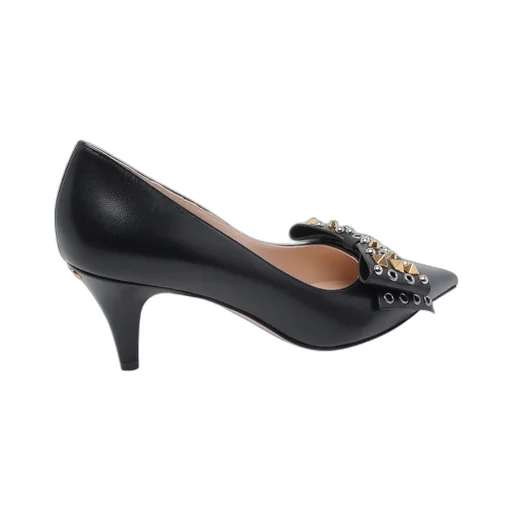 Studded Bow-Detail Pumps