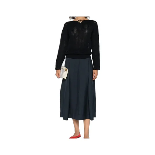 Ribbed Boat-Neck Sweater