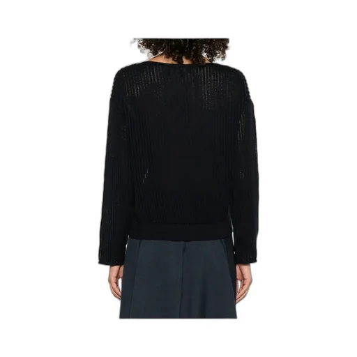 Ribbed Boat-Neck Sweater