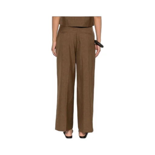 Pleated Cropped Trousers