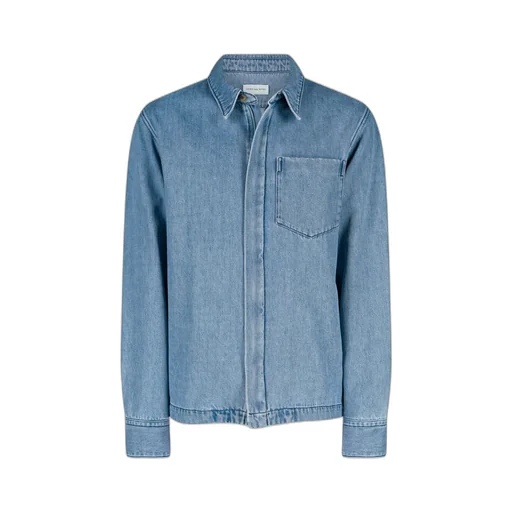 Long-Sleeved Denim Shirt