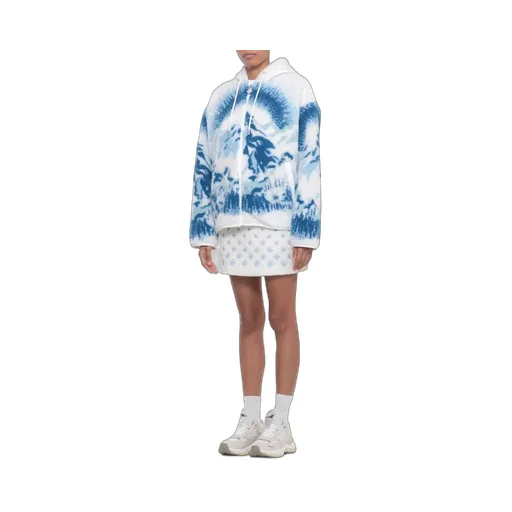 Casablanca Hooded Fleece Zipped Jacket