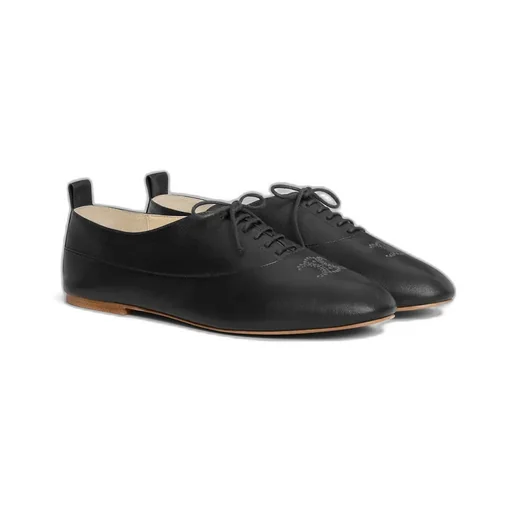 Celine Lise Perforated Triomphe Richelieu In Lambskin