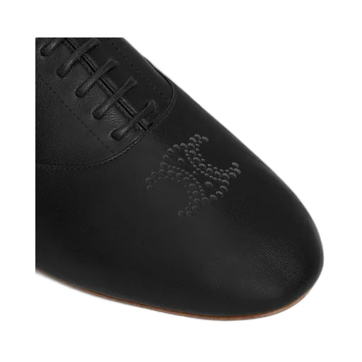 Celine Lise Perforated Triomphe Richelieu In Lambskin
