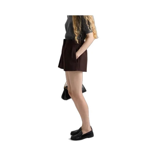 Prada Chevron Pleated Shorts