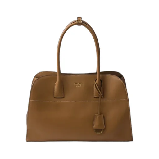Prada Logo Detailed Open Top Large Tote Bag