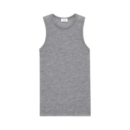 Saint Laurent Crewneck Sleeveless Tank Top