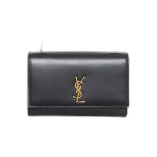 Saint Laurent Kate Logo Plaque Shoulder Bag