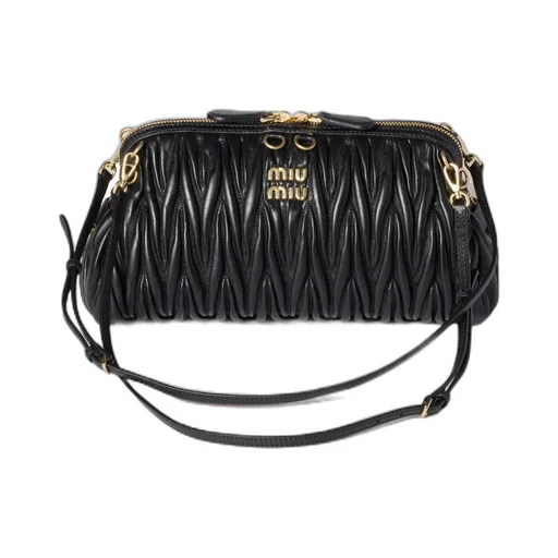 Miu Miu Matelassé Zipped Shoulder Bag