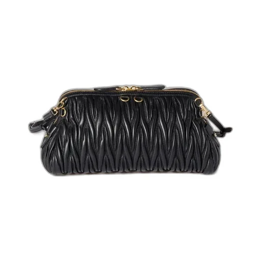 Miu Miu Matelassé Zipped Shoulder Bag